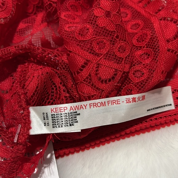 NWT Free People Intimately Eyes On You Bralette Red Beret XS - Picture 8 of 9